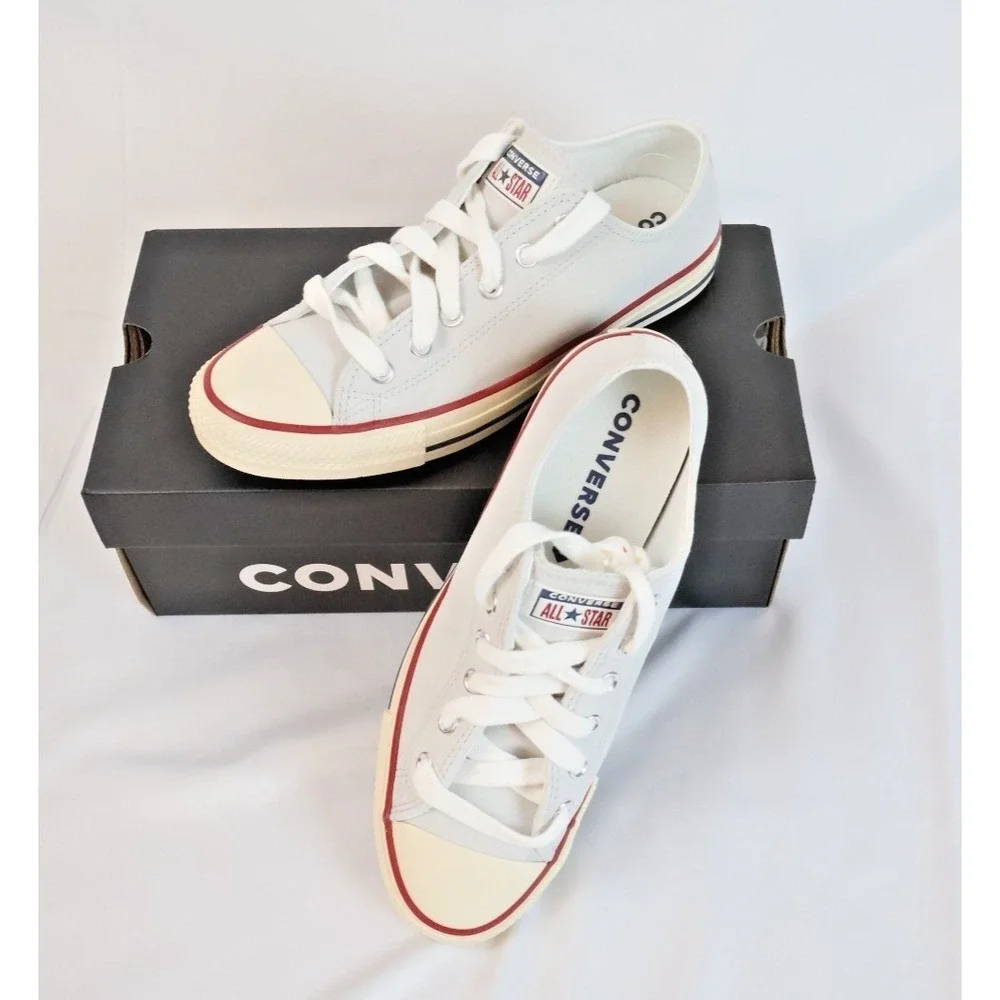 Converse All Star Sneakers Men 7.5 Women 9.5 Barely Grey Chuck Taylor NIB - Picture 2 of 5